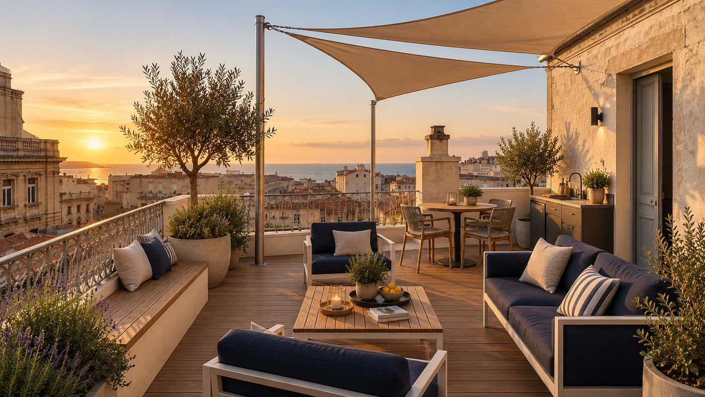 Concept — Toit-terrasse marseillais